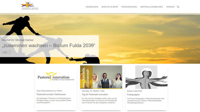 Bistum Fulda 2030 - Neue Homepage informiert über aktuelle Entwicklungen