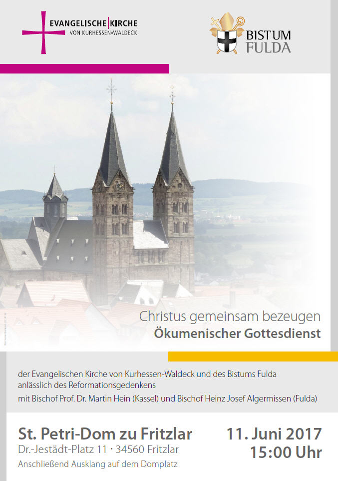 Bistum Fulda Ökum. Gottesdienst zum Reformationsgedenken