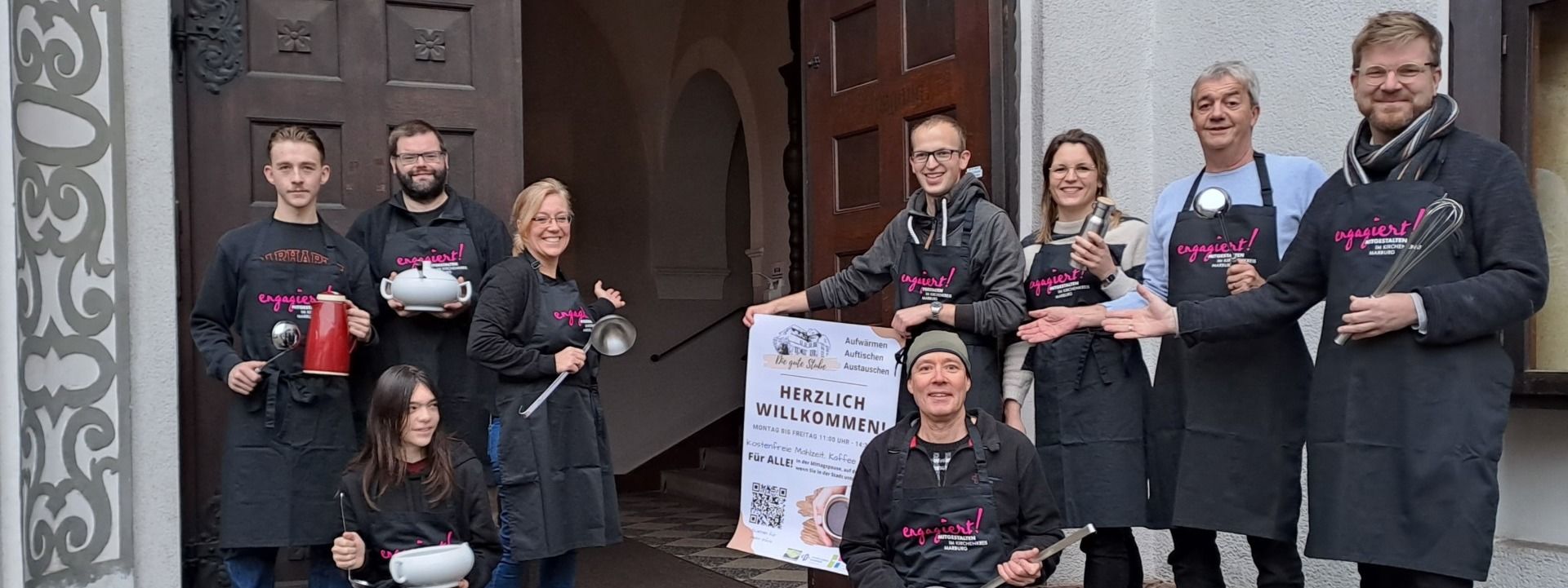 Die Verantwortlichen der „Guten Stube“ freuen sich auf die zweite Runde ihres Projekts im Marburger Philippshaus.
