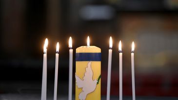 Friedensgottesdienst zum dritten Jahrestag des russischen Überfalls auf die Ukraine 