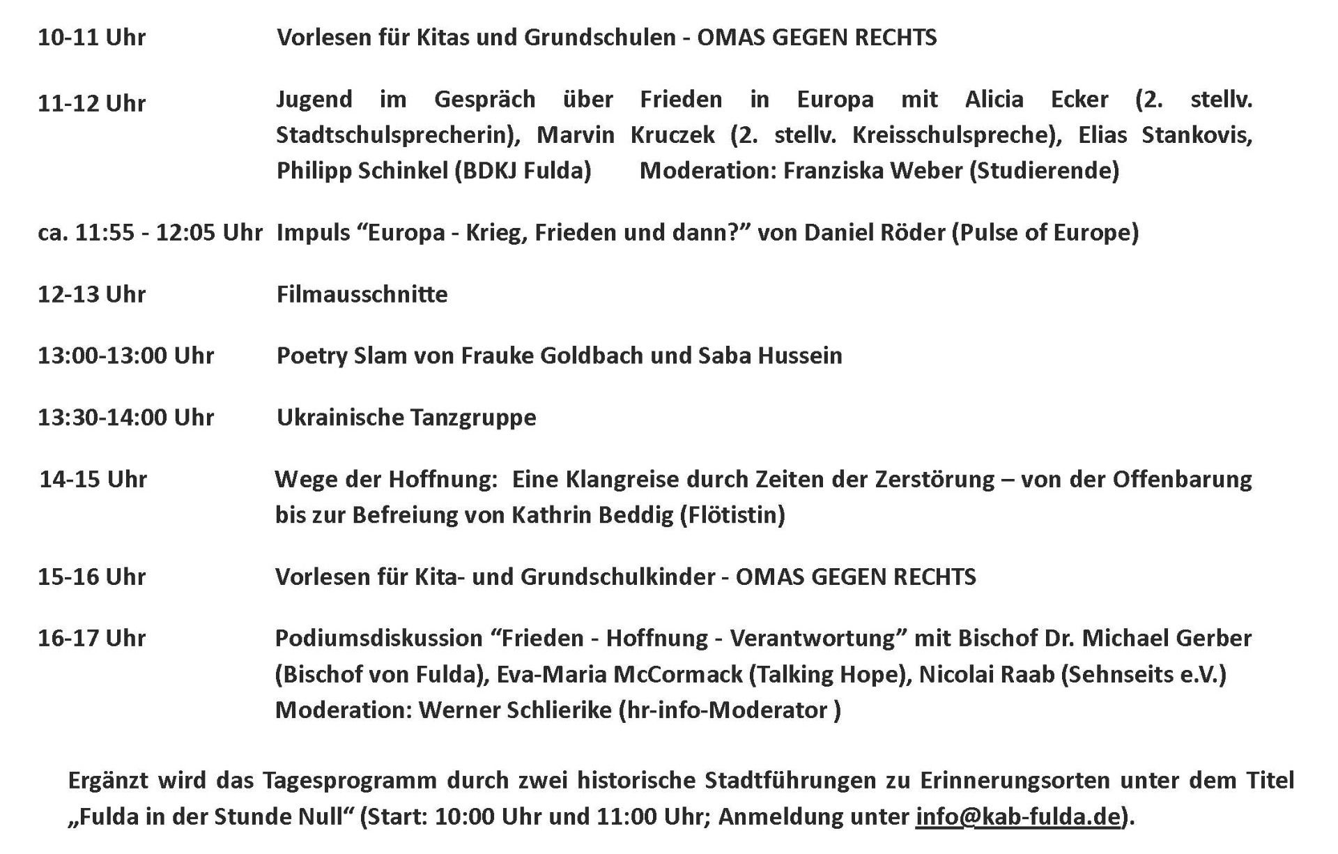 80 Jahre nach der Befreiung: Für Demokratie und Frieden